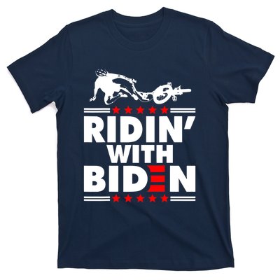 Funny Biden Falls Off Bike Ridin With Joe Biden T-Shirt