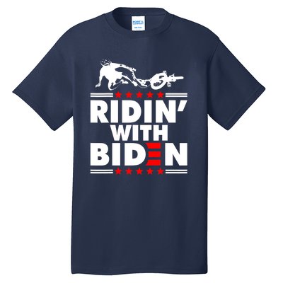 Funny Biden Falls Off Bike Ridin With Joe Biden Tall T-Shirt