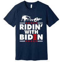 Funny Biden Falls Off Bike Ridin With Joe Biden Premium T-Shirt