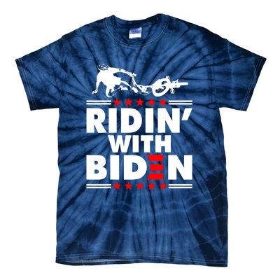 Funny Biden Falls Off Bike Ridin With Joe Biden Tie-Dye T-Shirt