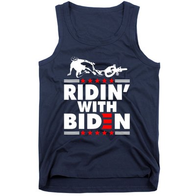 Funny Biden Falls Off Bike Ridin With Joe Biden Tank Top