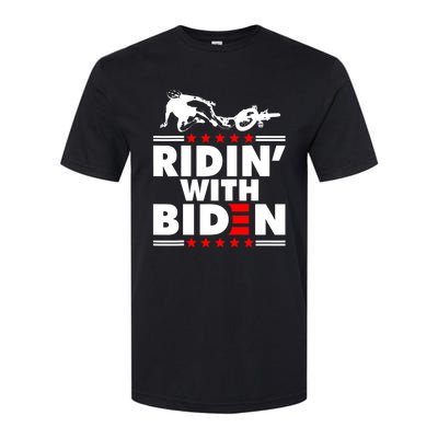 Funny Biden Falls Off Bike Ridin With Joe Biden Softstyle CVC T-Shirt