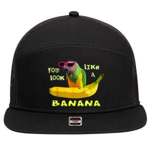 Funny Banana 7 Panel Mesh Trucker Snapback Hat