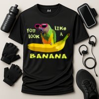 Funny Banana Cooling Performance Crew T-Shirt