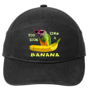 Funny Banana 7-Panel Snapback Hat