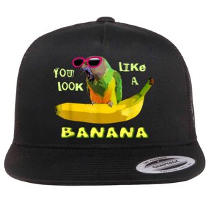 Funny Banana Flat Bill Trucker Hat