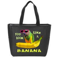 Funny Banana Zip Tote Bag