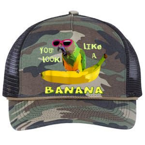 Funny Banana Retro Rope Trucker Hat Cap