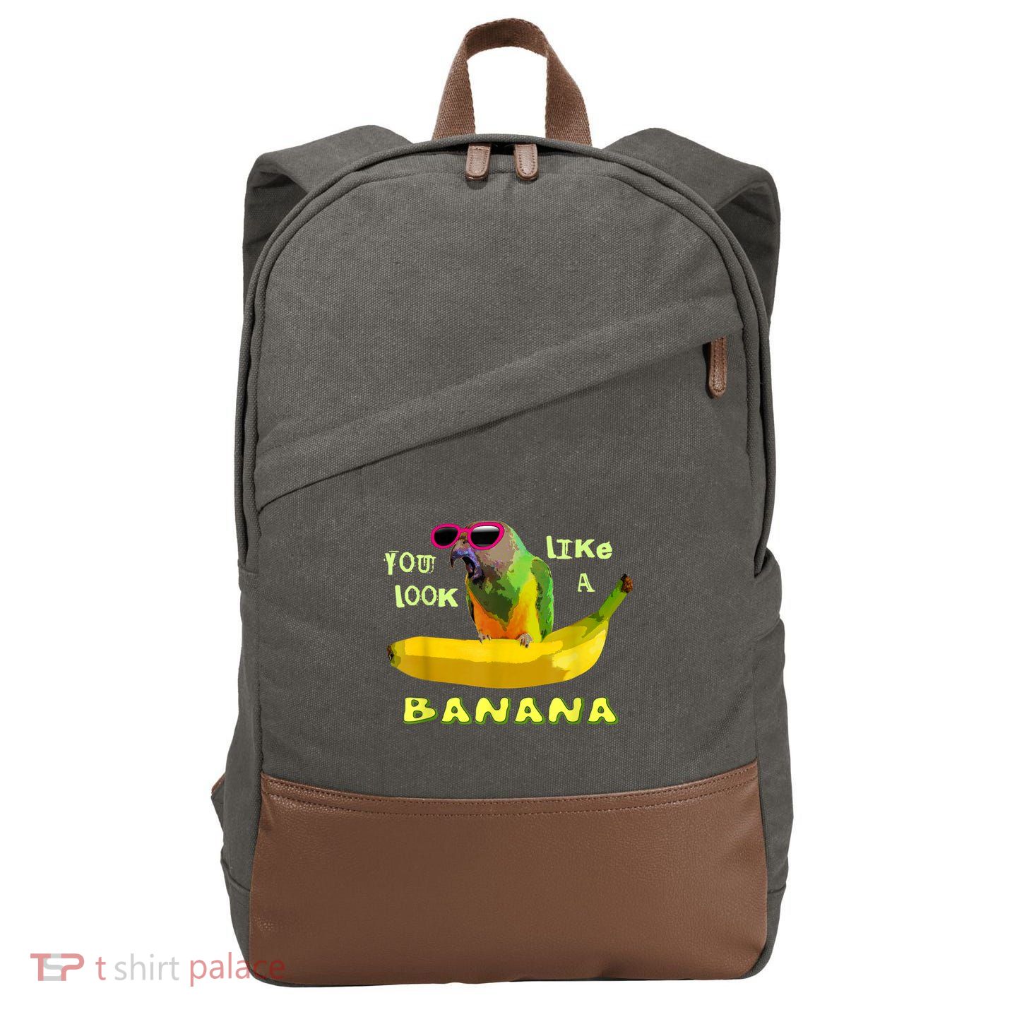 Funny Banana Cotton Canvas Backpack