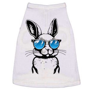 Funny Bunny Face With Sunglasses Men Easter Day Doggie Tank