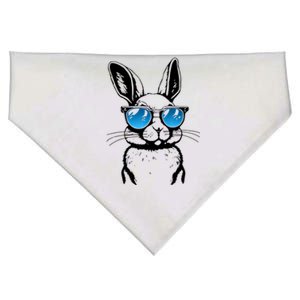 Funny Bunny Face With Sunglasses Men Easter Day USA-Made Doggie Bandana