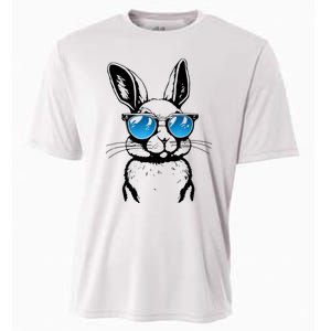 Funny Bunny Face With Sunglasses Men Easter Day Cooling Performance Crew T-Shirt