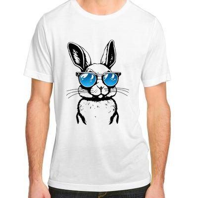 Funny Bunny Face With Sunglasses Men Easter Day Adult ChromaSoft Performance T-Shirt