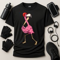 Flamingo Baseball Flamingo Playing Baseball Flamingo Performance Shirt