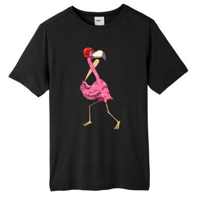 Flamingo Baseball Flamingo Playing Baseball Flamingo Tall Fusion ChromaSoft Performance T-Shirt