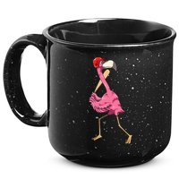 Flamingo Baseball Flamingo Playing Baseball Flamingo 15oz Campfire Ceramic Mug