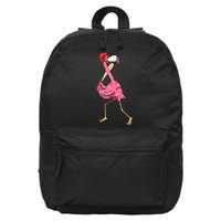 Flamingo Baseball Flamingo Playing Baseball Flamingo 16 in Basic Backpack