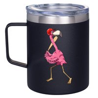 Flamingo Baseball Flamingo Playing Baseball Flamingo 12oz Stainless Steel Coffee Mug