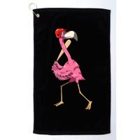 Flamingo Baseball Flamingo Playing Baseball Flamingo Golf Towel