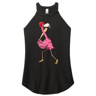 Flamingo Baseball Flamingo Playing Baseball Flamingo Women's Perfect Tri Rocker Tank
