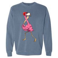 Flamingo Baseball Flamingo Playing Baseball Flamingo Garment-Dyed Sweatshirt