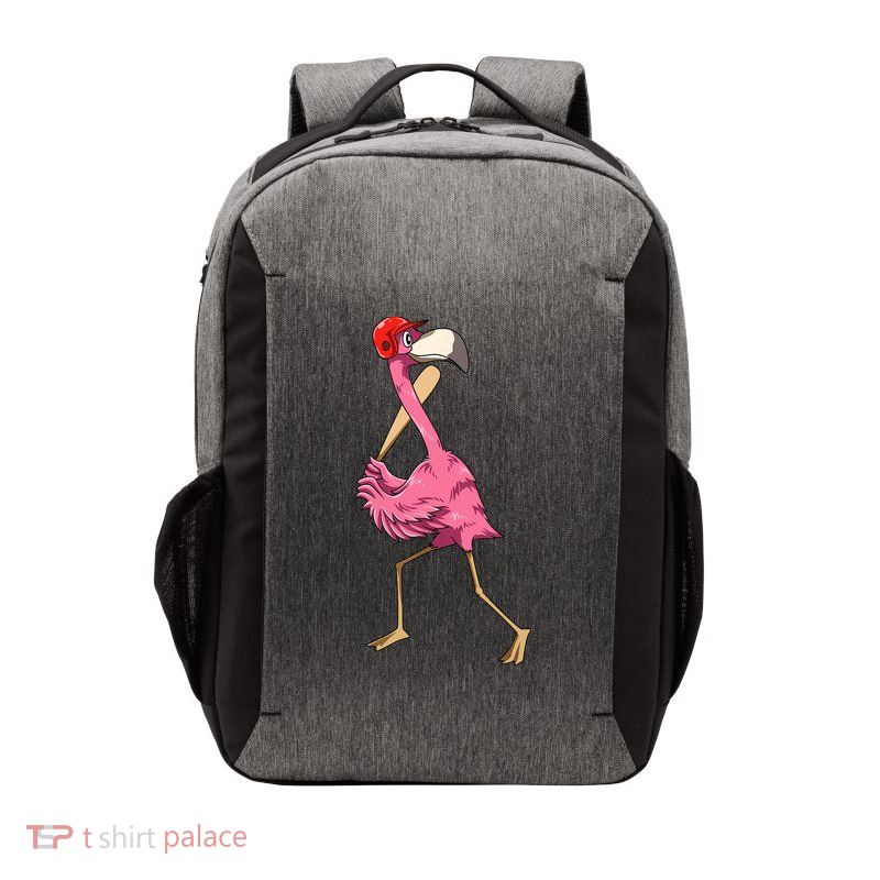 Flamingo Baseball Flamingo Playing Baseball Flamingo Vector Backpack