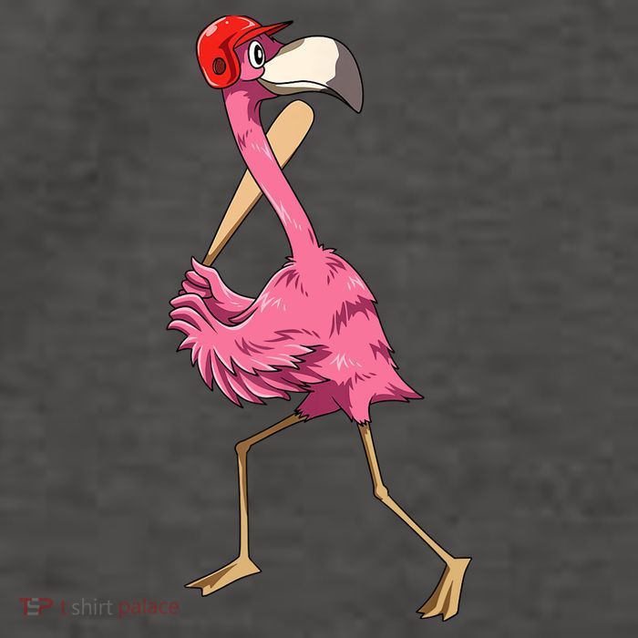 Flamingo Baseball Flamingo Playing Baseball Flamingo Vector Backpack