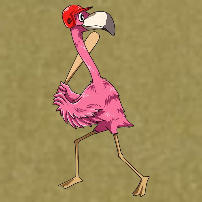Flamingo Baseball Flamingo Playing Baseball Flamingo Garment-Dyed Women's Muscle Tee