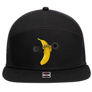 Fitness Banana 7 Panel Mesh Trucker Snapback Hat