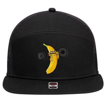 Fitness Banana 7 Panel Mesh Trucker Snapback Hat