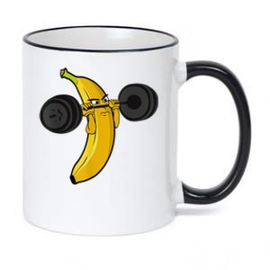 Fitness Banana 11oz Black Color Changing Mug