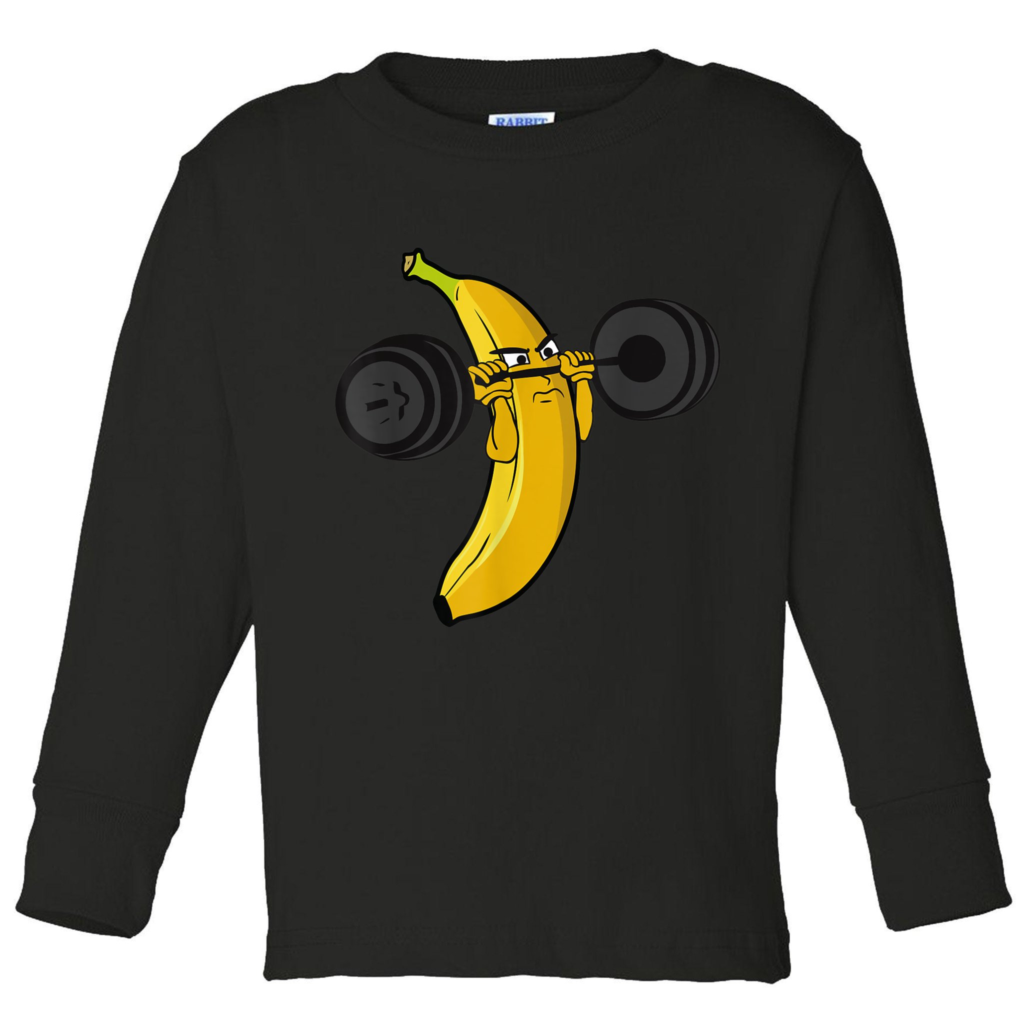 Fitness Banana Toddler Long Sleeve Shirt