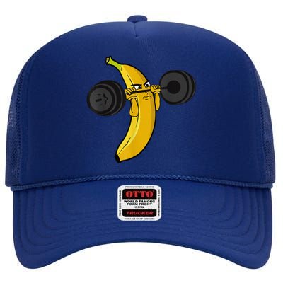 Fitness Banana High Crown Mesh Back Trucker Hat