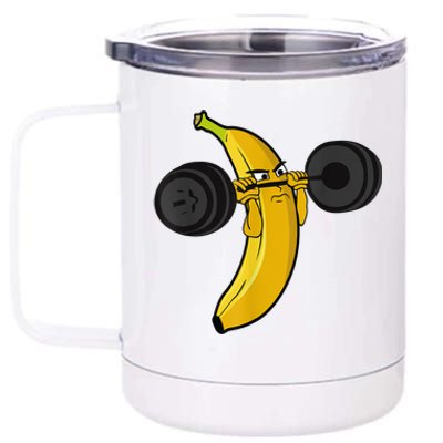 Fitness Banana 12 oz Stainless Steel Tumbler Cup