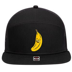 Funny Banana 7 Panel Mesh Trucker Snapback Hat