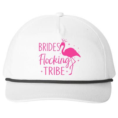 Flamingo Brides Flocking Tribe Funny Pink Bird Lovers Snapback Five-Panel Rope Hat