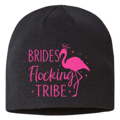 Flamingo Brides Flocking Tribe Funny Pink Bird Lovers Sustainable Beanie