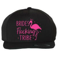 Flamingo Brides Flocking Tribe Funny Pink Bird Lovers Wool Snapback Cap