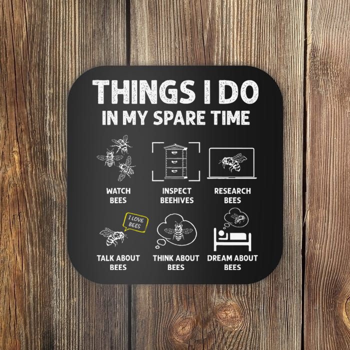 Funny Beekeeper Funny Beekeeping Gifts For Beekeeper Coaster