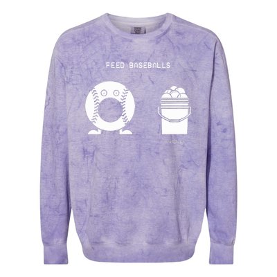 Feed Baseballs Colorblast Crewneck Sweatshirt