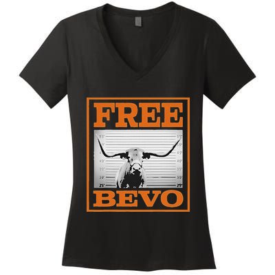 Free B.E.V.O Women's V-Neck T-Shirt
