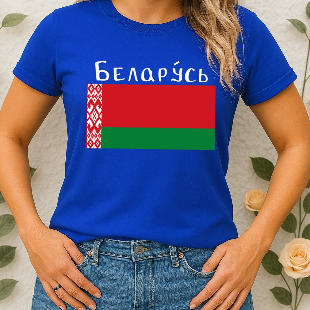 Flag Belarus Freedom Liberty Country Design Gift Womens T-Shirt