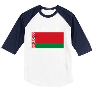 Flag Belarus Freedom Liberty Country Design Gift Baseball Sleeve Shirt