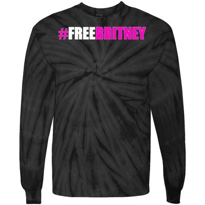 Free Britney Fan Gift Freebritney Support Tie-Dye Long Sleeve Shirt