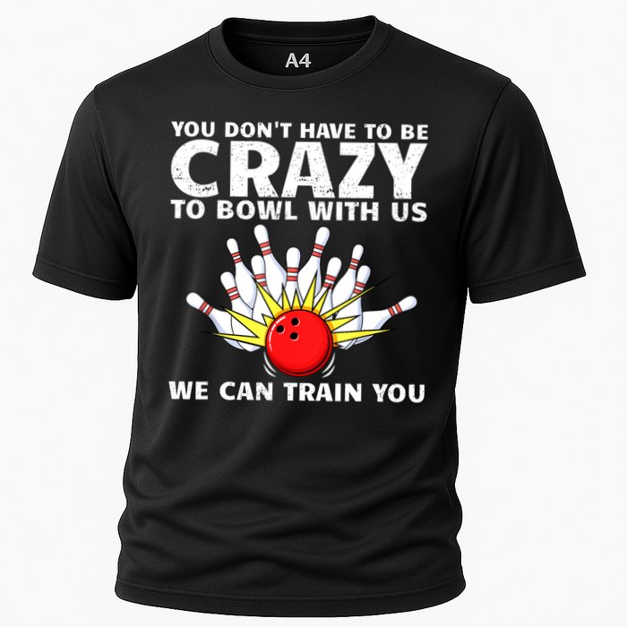 Funny Bowling For Women Bowler Team Bowling Target Spare Cooling Performance Crew T-Shirt