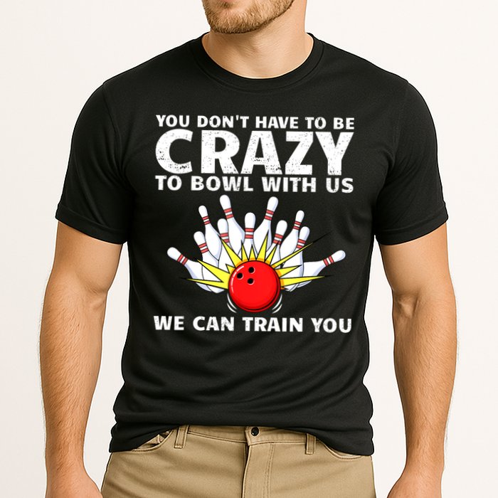 Funny Bowling For Women Bowler Team Bowling Target Spare Cooling Performance Crew T-Shirt