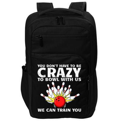 Funny Bowling For Women Bowler Team Bowling Target Spare Impact Tech Backpack