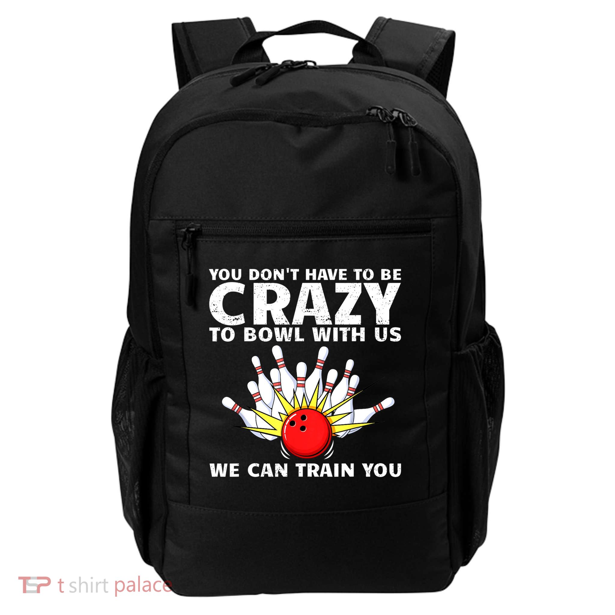 Funny Bowling For Women Bowler Team Bowling Target Spare Backpack