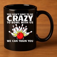Funny Bowling For Women Bowler Team Bowling Target Spare 11oz C Handle Ceramic Mug