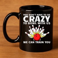 Funny Bowling For Women Bowler Team Bowling Target Spare 11oz C Handle Ceramic Mug